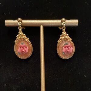 Vintage Rose Earrings